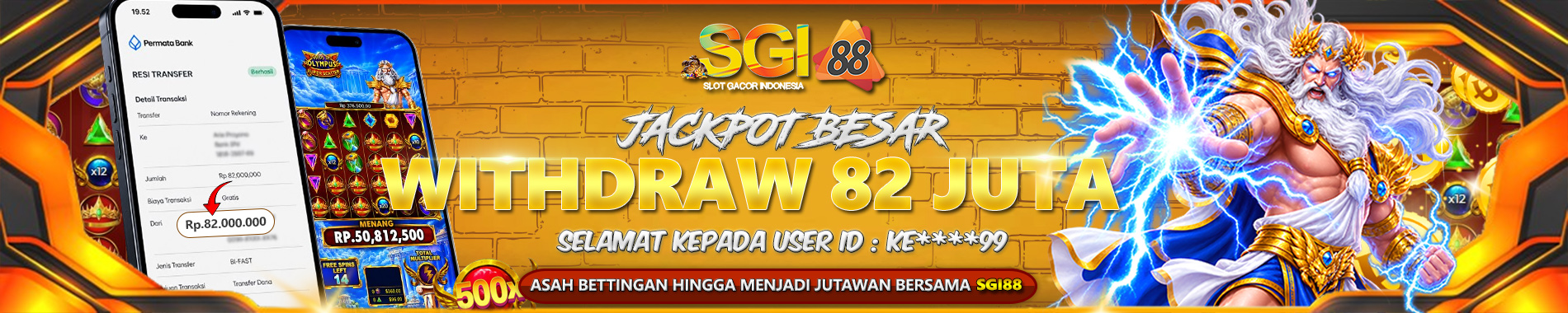 KEMENANGAN MEMBER SGI88 82jt